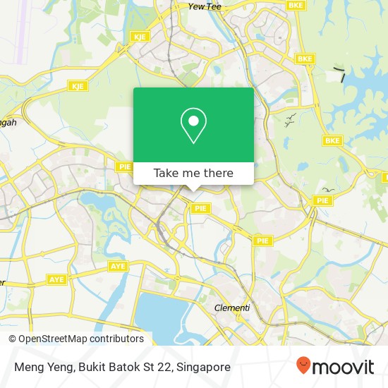 Meng Yeng, Bukit Batok St 22 map