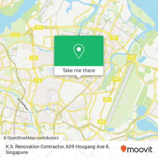K.S. Renovation Contractor, 609 Hougang Ave 8地图