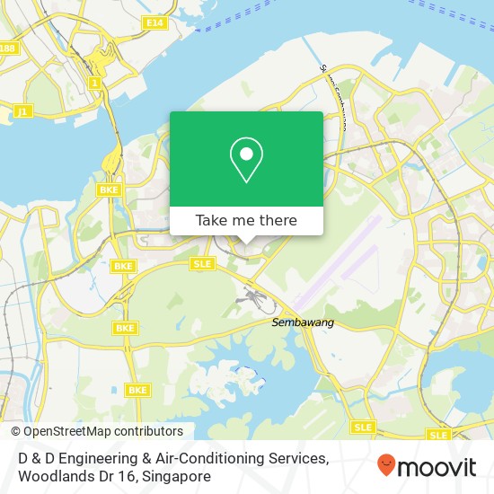 D & D Engineering & Air-Conditioning Services, Woodlands Dr 16 map