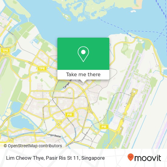 Lim Cheow Thye, Pasir Ris St 11 map