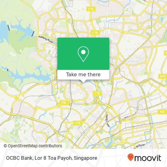 OCBC Bank, Lor 8 Toa Payoh map