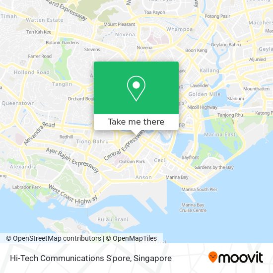 Hi-Tech Communications S'pore map