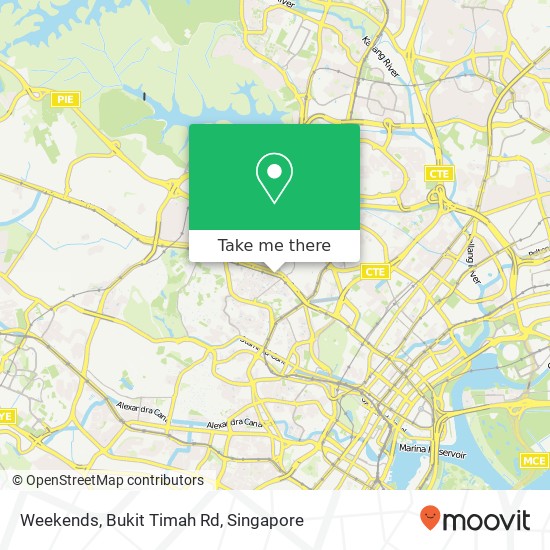 Weekends, Bukit Timah Rd map