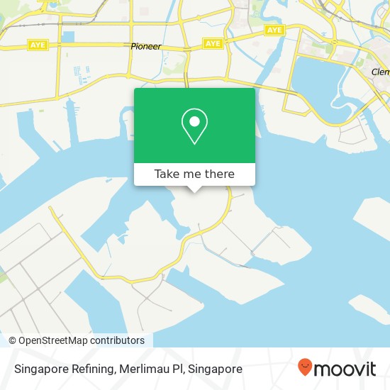 Singapore Refining, Merlimau Pl map