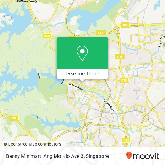 Benny Minimart, Ang Mo Kio Ave 3地图