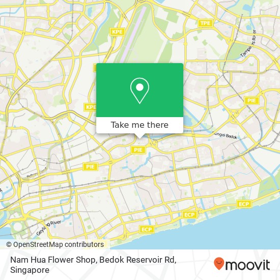 Nam Hua Flower Shop, Bedok Reservoir Rd map