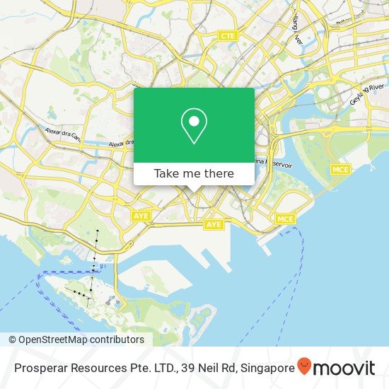 Prosperar Resources Pte. LTD., 39 Neil Rd map