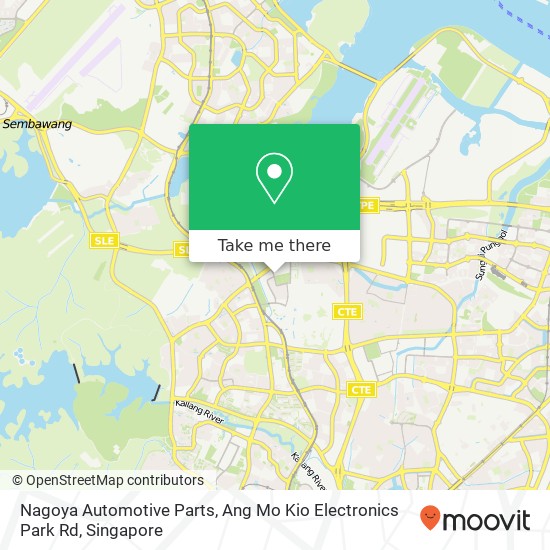 Nagoya Automotive Parts, Ang Mo Kio Electronics Park Rd map