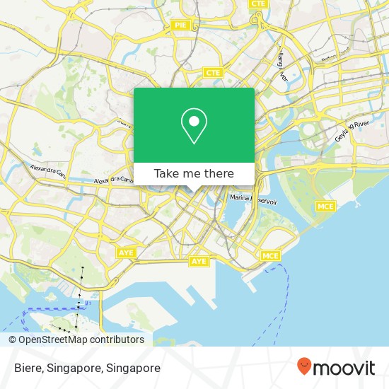 Biere, Singapore map