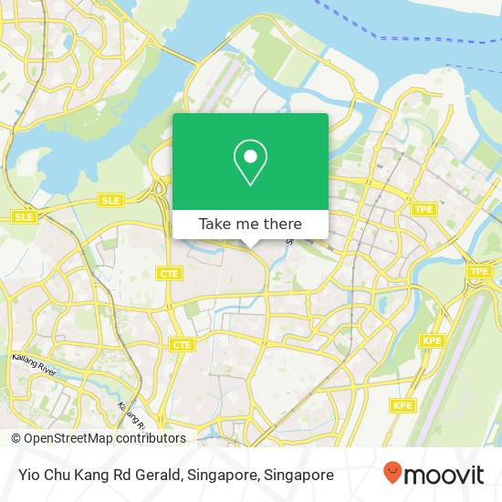 Yio Chu Kang Rd Gerald, Singapore map