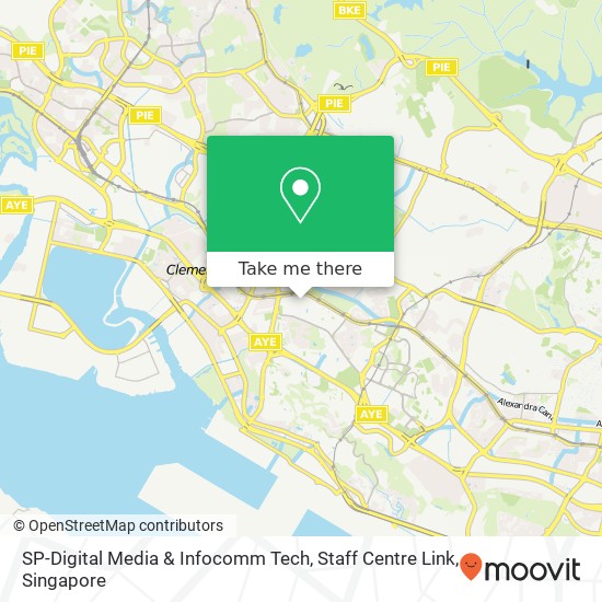 SP-Digital Media & Infocomm Tech, Staff Centre Link map