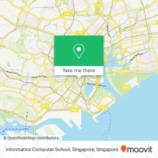 Informatics Computer School, Singapore map