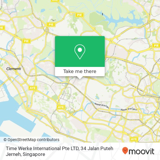 Time Werke International Pte LTD, 34 Jalan Puteh Jerneh map