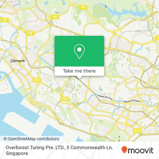 Overboost Tuning Pte. LTD., 5 Commonwealth Ln地图