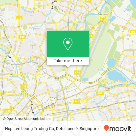 Hup Lee Leong Trading Co, Defu Lane 9 map