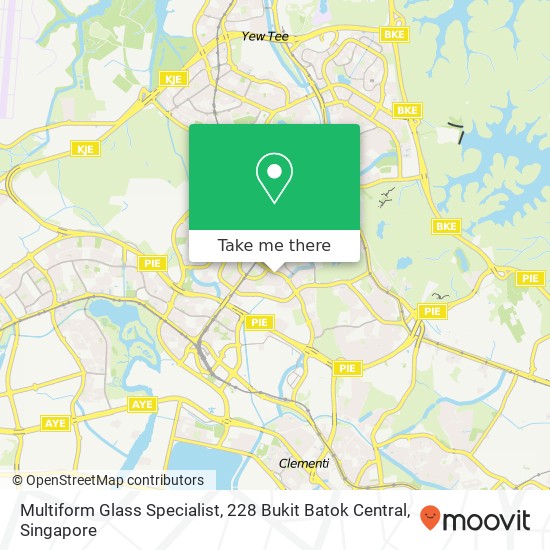 Multiform Glass Specialist, 228 Bukit Batok Central map