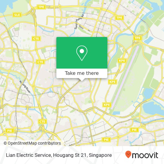 Lian Electric Service, Hougang St 21 map