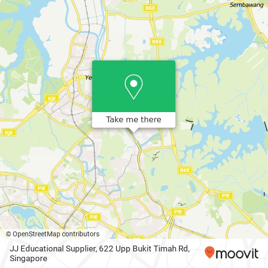 JJ Educational Supplier, 622 Upp Bukit Timah Rd地图