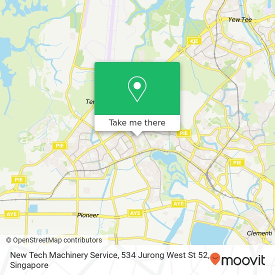 New Tech Machinery Service, 534 Jurong West St 52地图