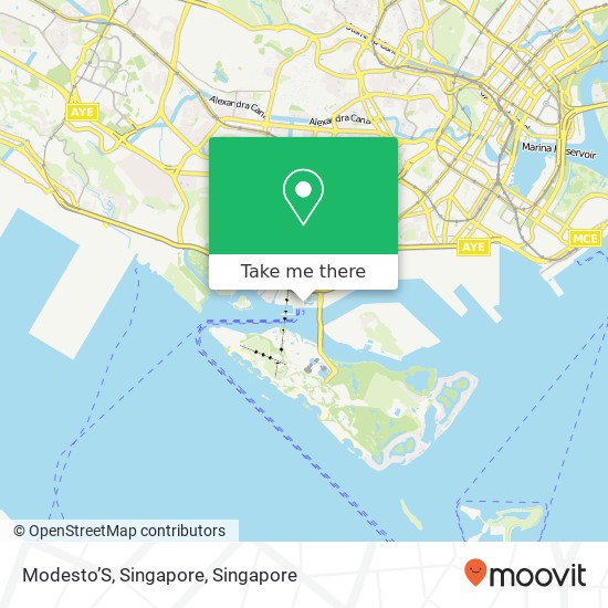 Modesto’S, Singapore map