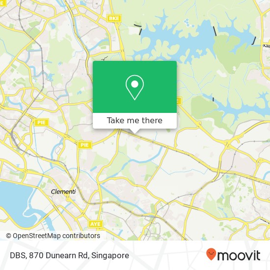 DBS, 870 Dunearn Rd map