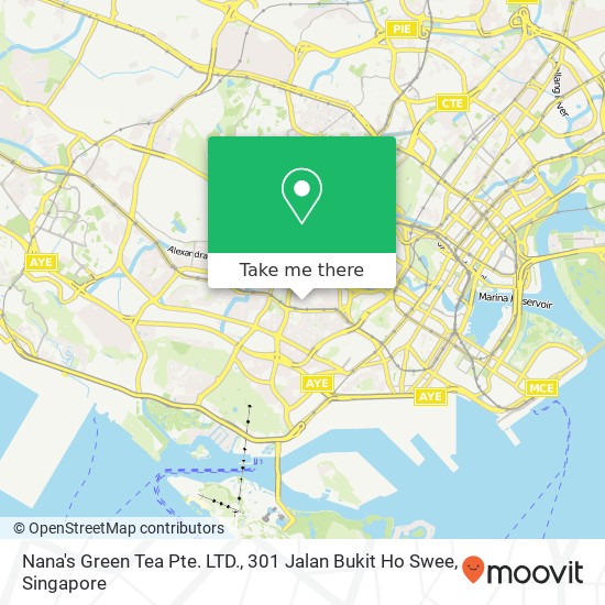 Nana's Green Tea Pte. LTD., 301 Jalan Bukit Ho Swee地图