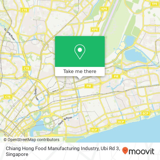 Chiang Hong Food Manufacturing Industry, Ubi Rd 3 map