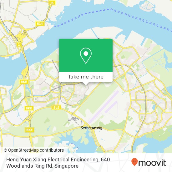 Heng Yuan Xiang Electrical Engineering, 640 Woodlands Ring Rd地图