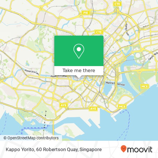 Kappo Yorito, 60 Robertson Quay地图