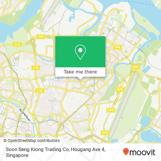 Soon Seng Kiong Trading Co, Hougang Ave 4 map