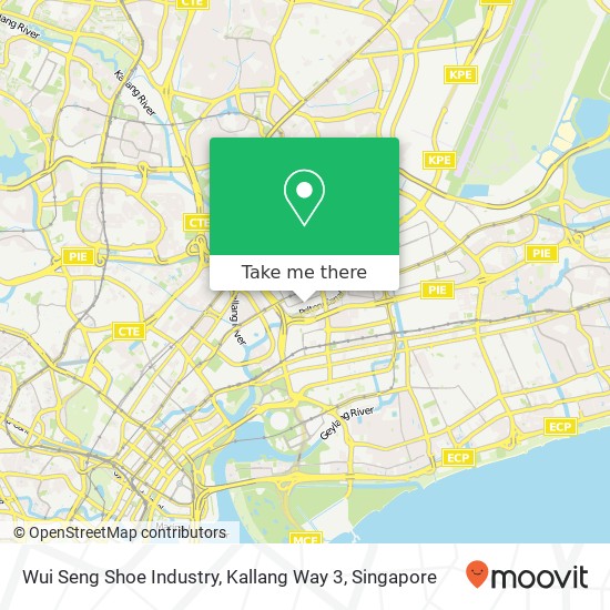 Wui Seng Shoe Industry, Kallang Way 3 map