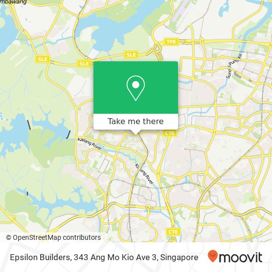 Epsilon Builders, 343 Ang Mo Kio Ave 3地图
