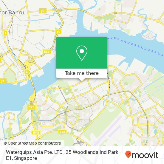 Waterquips Asia Pte. LTD., 25 Woodlands Ind Park E1地图