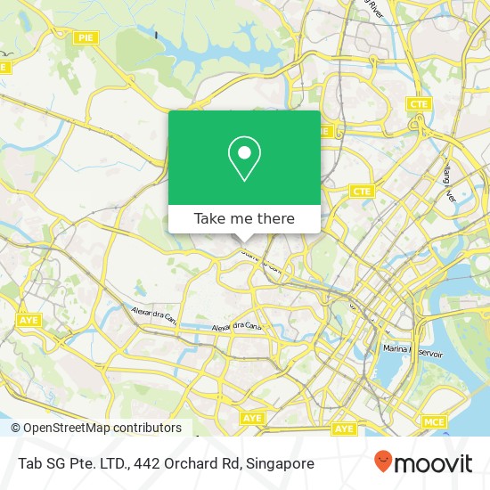 Tab SG Pte. LTD., 442 Orchard Rd map