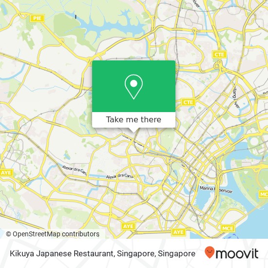 Kikuya Japanese Restaurant, Singapore map