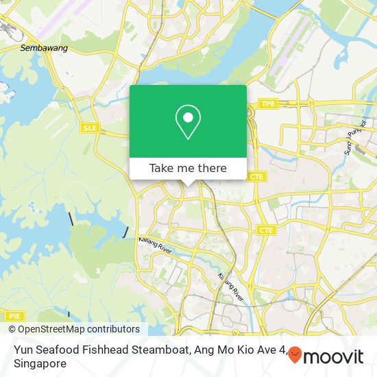 Yun Seafood Fishhead Steamboat, Ang Mo Kio Ave 4地图