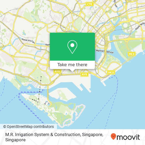 M.R. Irrigation System & Construction, Singapore map