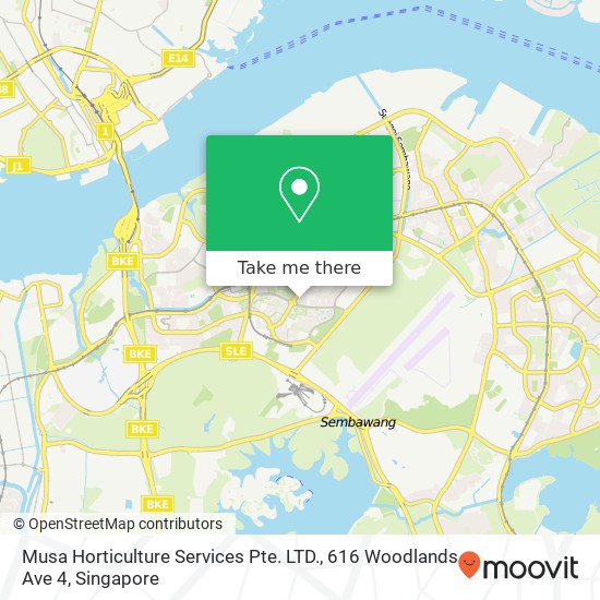 Musa Horticulture Services Pte. LTD., 616 Woodlands Ave 4 map