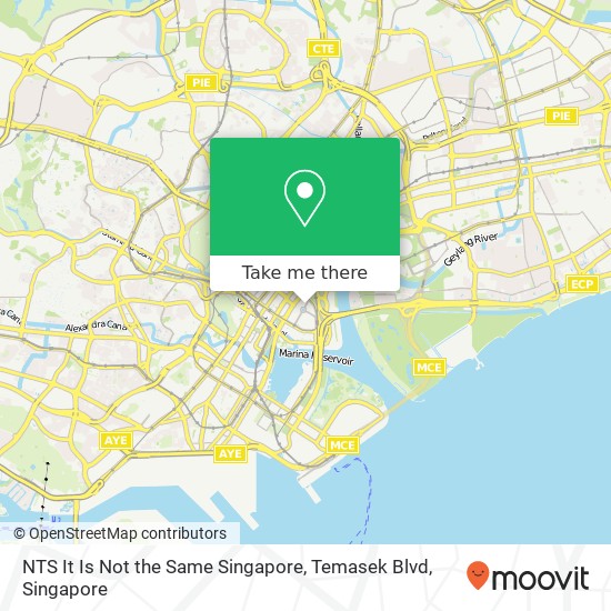 NTS It Is Not the Same Singapore, Temasek Blvd map