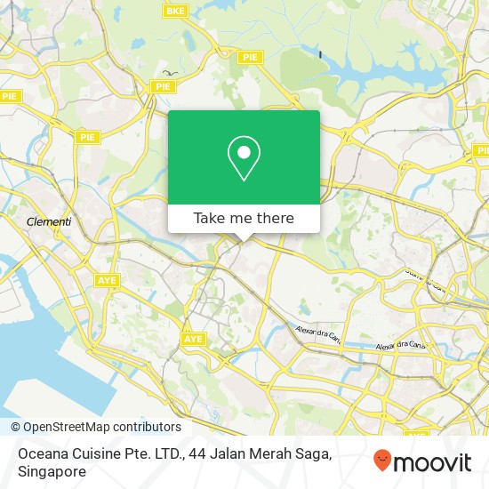 Oceana Cuisine Pte. LTD., 44 Jalan Merah Saga map