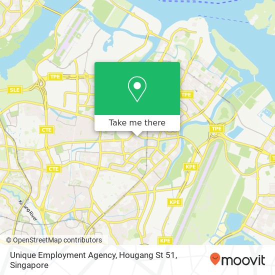 Unique Employment Agency, Hougang St 51 map