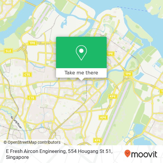 E Fresh Aircon Engineering, 554 Hougang St 51 map