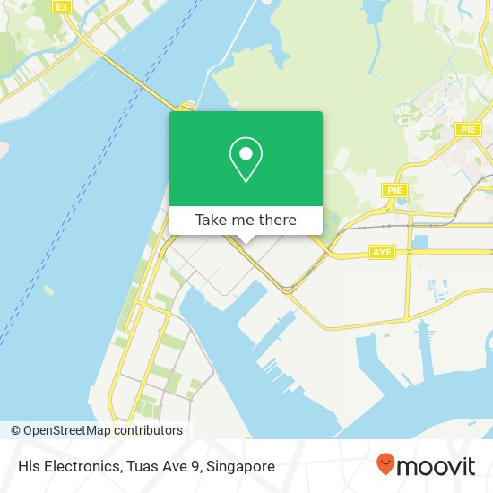 Hls Electronics, Tuas Ave 9 map