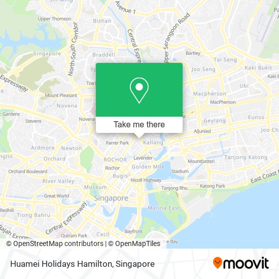 Huamei Holidays Hamilton map