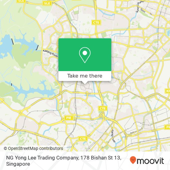 NG Yong Lee Trading Company, 178 Bishan St 13 map