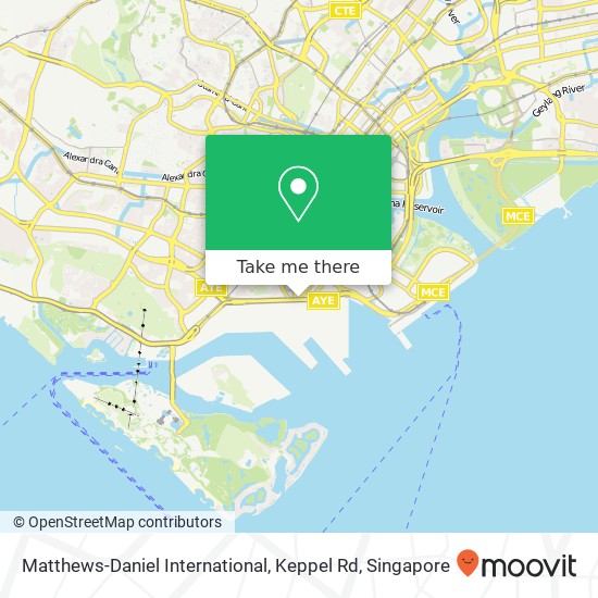 Matthews-Daniel International, Keppel Rd map