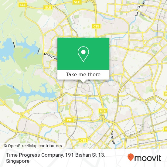 Time Progress Company, 191 Bishan St 13地图