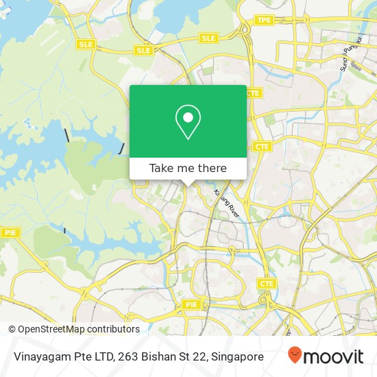 Vinayagam Pte LTD, 263 Bishan St 22 map