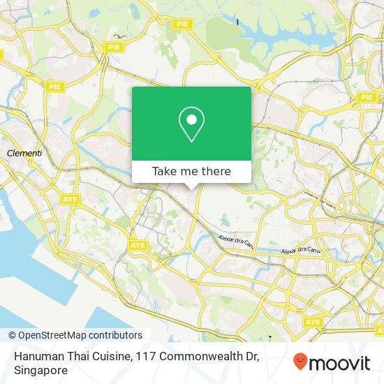 Hanuman Thai Cuisine, 117 Commonwealth Dr地图