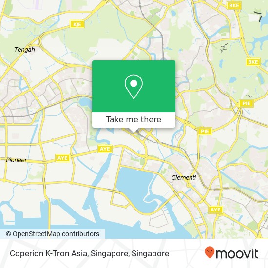 Coperion K-Tron Asia, Singapore map